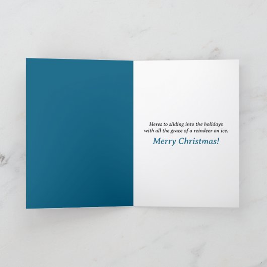 Santa On Thin Ice カード (内部)