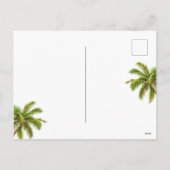 Santa on Tropical Island Mele Kalikimaka Christmas シーズンポストカード (裏面)