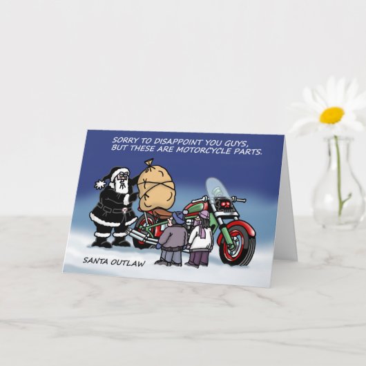 Santa Outlow©クリスマスカード カード (小さな植物)