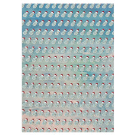 Santa Oysters shells Holiday coastal seashell  テーブルクロス