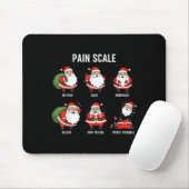 Santa Pain Scale Funny Christmas Design For Nurse  マウスパッド (マウス)