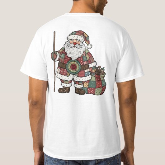 Santa Patchwork Tシャツ (裏面)