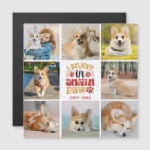 Santa Paw磁気カー信じドでのフォトコラージュ8 (正面/裏面)