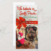 Santa Paws信じ写真 シーズンカード (正面/裏面)
