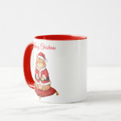 Santa Paws Cat Christmas Coffee Mug マグカップ (正面左)