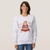 Santa Paws Cat Christmas Sweatshirt スウェットシャツ (正面フル)