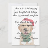 Santa Paws Christmas Party Invitation Card 招待状 (裏面)