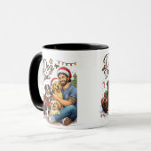 Santa Paws Dog Dad Christmas Mug – Cute Holiday Co マグカップ (正面左)