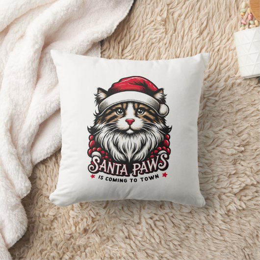 Santa Paws Is Coming To Town クッション (ブランケット)