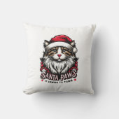 Santa Paws Is Coming To Town クッション (正面)