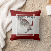 Santa Paws Is Coming To Town Christmas クッション (ブランケット)