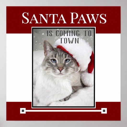 Santa Paws Is Coming To Town Christmas ポスター (正面)