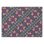 Santa Paws Is Coming To Town Cute Rottweiler Xmas テーブルクロス (正面(横))