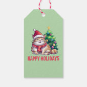 Santa Paws Says Happy Holidays ギフトタグ (裏面)