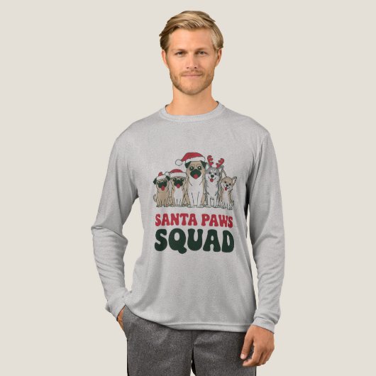 Santa Paws Squad Tee トライブレンドＴシャツ (正面全体)