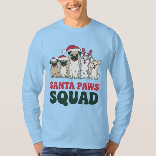 Santa Paws Squad Tee Tシャツ (正面)