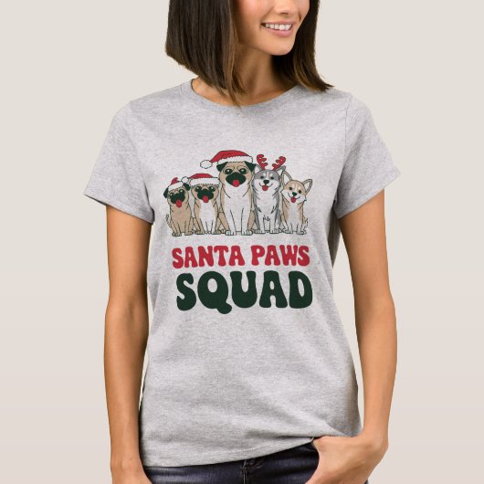 Santa Paws Squad Tee Tシャツ (正面)