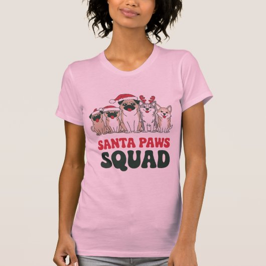 Santa Paws Squad Tee Tシャツ (正面)