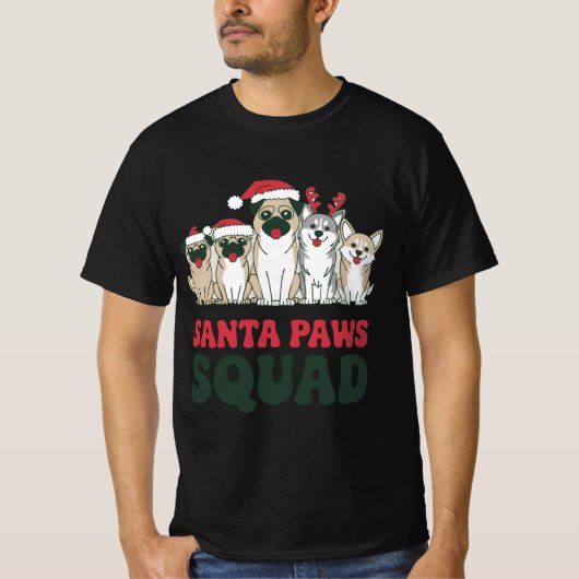 Santa Paws Squad Tee Tシャツ (正面)