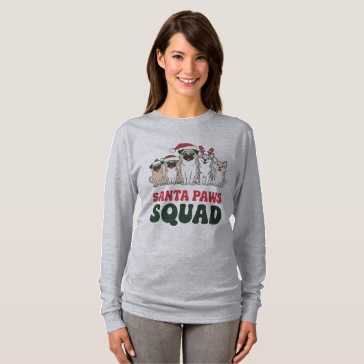 Santa Paws Squad Tee Tシャツ (正面フル)