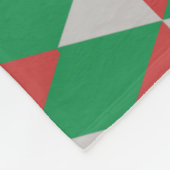 Santa PawsHoliday Diamonds Dog フリースブランケット (角)