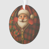 Santa Peekaboo Cozy Christmas Ornament オーナメント (正面)