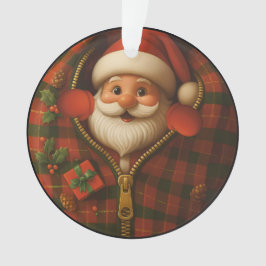 Santa Peekaboo Cozy Christmas Ornament オーナメント