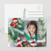 Santa Photoポストカードからのサプライズ シーズンポストカード (正面/裏面)