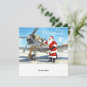 Santa Pilot Christmas Flight for Aviation Staff シーズンカード (スタンド正面)