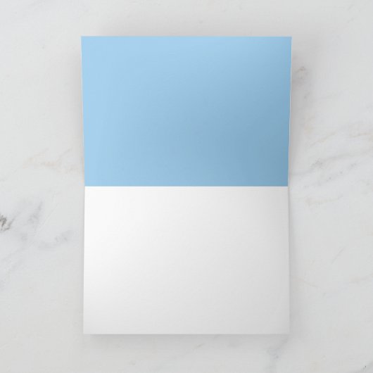 Santa Playing Piano with Reindeer Blank  カード (内部)