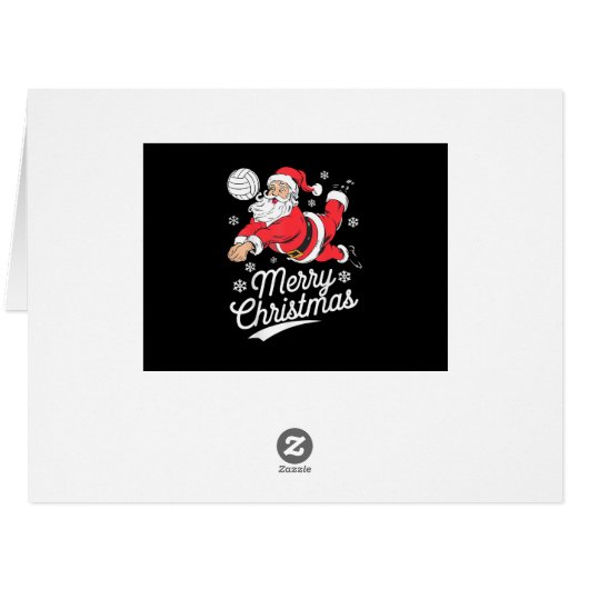 Santa Playing Volleyball Christmas Pajama Cool Spo (裏面横)