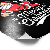 Santa Playing Volleyball Christmas Pajama Cool Spo フォトプリント (角)