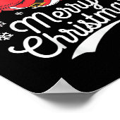 Santa Playing Volleyball Christmas Pajama Cool Spo ポスター (角)