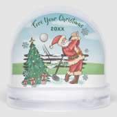 SANTA PLAYS GOLF FORE YOUR CHRISTMAS SNOW GLOBES (裏面)