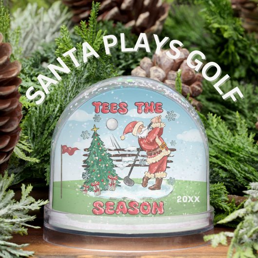 SANTA PLAYS GOLF TEES THE SEASON