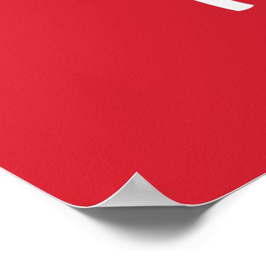 Santa Please Stop Here Christmas Welcome Porch ポスター (角)