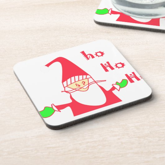Santa.pngからホホホホメリークリスマス コースター (左側)