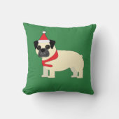 Santa Pug クッション (正面)