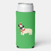 Santa Pug スリム缶クーラー (Seltzer正面)