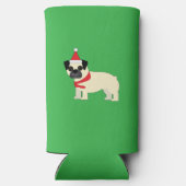 Santa Pug スリム缶クーラー (裏面)