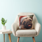 Santa Pug’s Cozy Christmas Cuddle Pillow クッション (椅子)