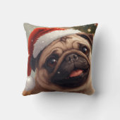 Santa Pug’s Cozy Christmas Cuddle Pillow クッション (裏面)
