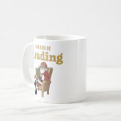 Santa Reading コーヒーマグカップ (正面左)