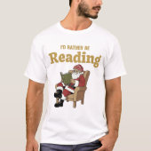 Santa Reading Tシャツ (正面)