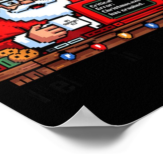 Santa Rebooting Support s Tech Meme ポスター (角)