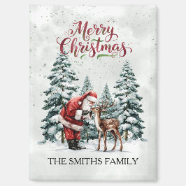 Santa & Reindeer Christmas Magnet マグネット