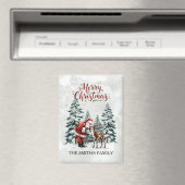 Santa & Reindeer Christmas Magnet マグネット (インサイチュ (食洗機))