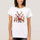 Santa & Reindeer Crew Tシャツ (正面)