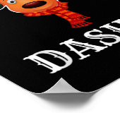 Santa Reindeer Dasher Xmas Group Costume T Shirt  ポスター (角)