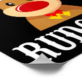 Santa Reindeer Rudolph Xmas Group Costume  ポスター (角)